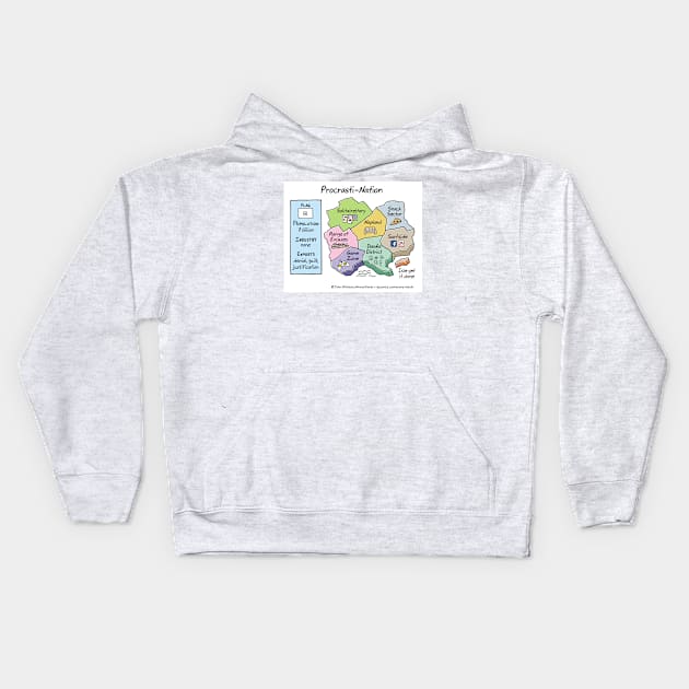 Procrasti-Nation Kids Hoodie by WrongHands